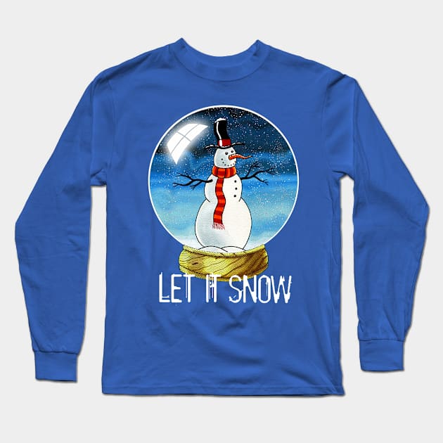 Let it Snow Long Sleeve T-Shirt by Scratch